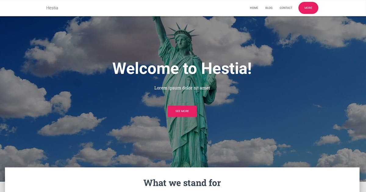 Hestia Theme - wpkompass.com